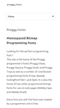 Mobile Screenshot of proggyfonts.net